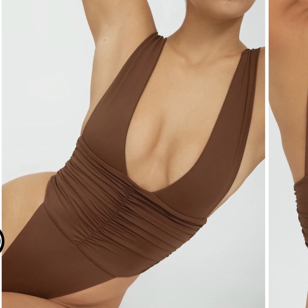 Riot Swim Brown One Piece Swimsuit